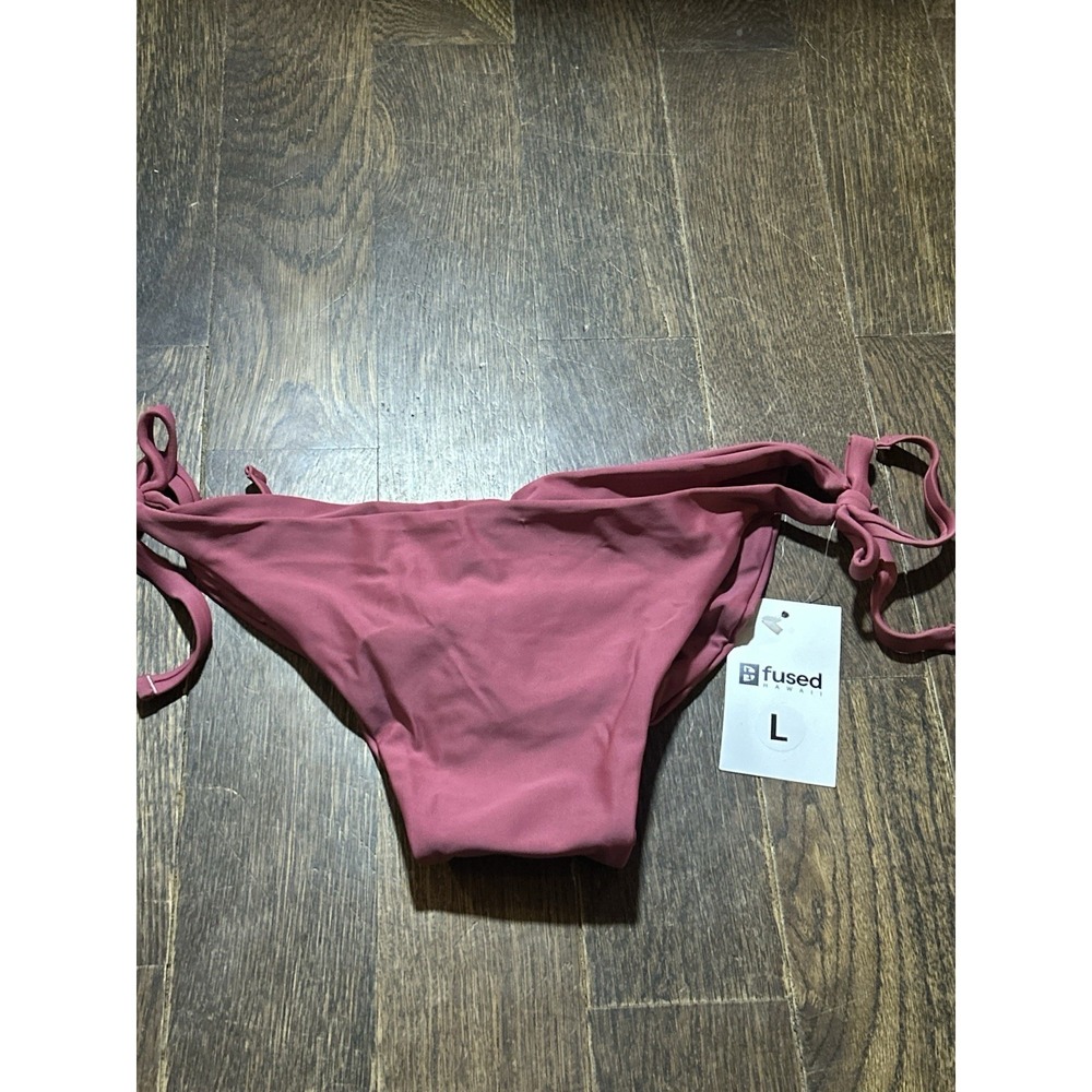 Fused Hawaii  Aloha Bottom Size L NWT Mauve Bikini Bottom